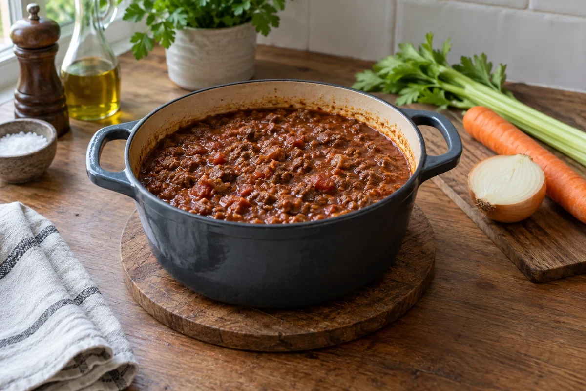 Мясной фарш и рагу для ньокки