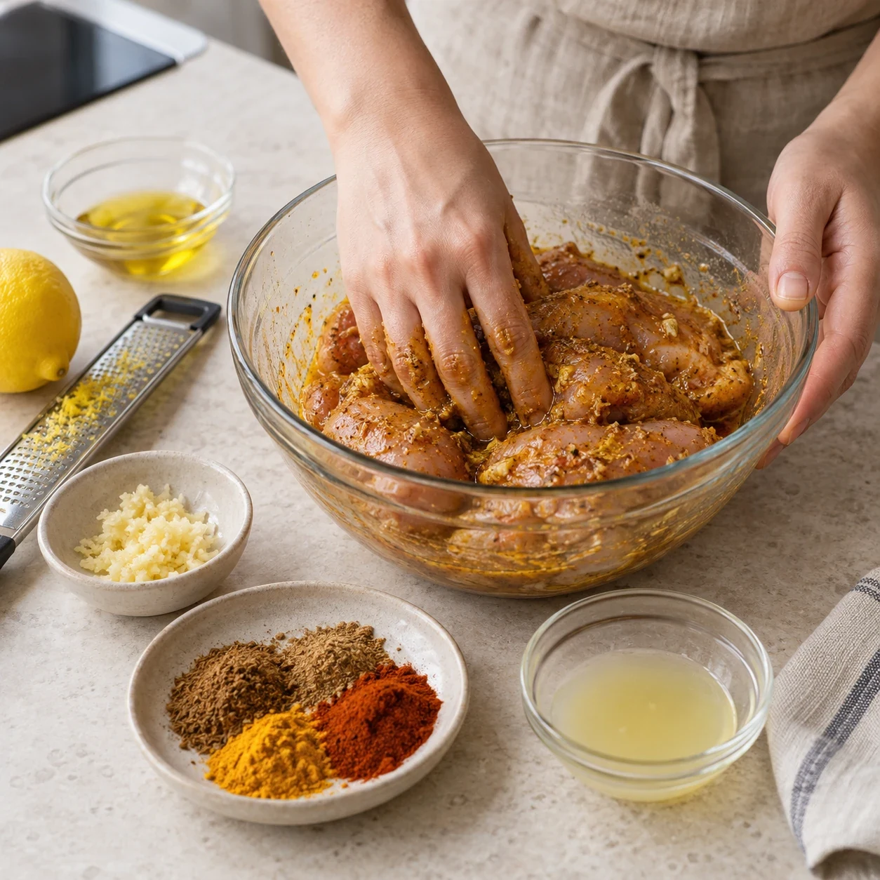 Замаринуйте курицу
