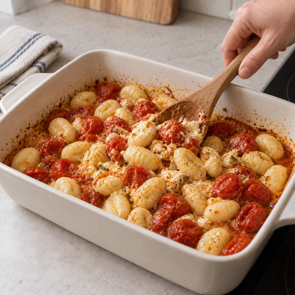 Коротко запеките с соусом