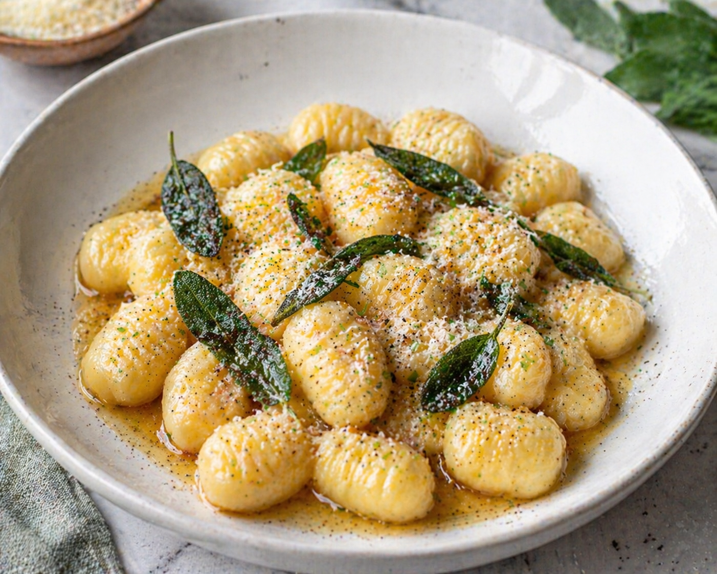 Картофельные ньокки с маслом и шалфеем