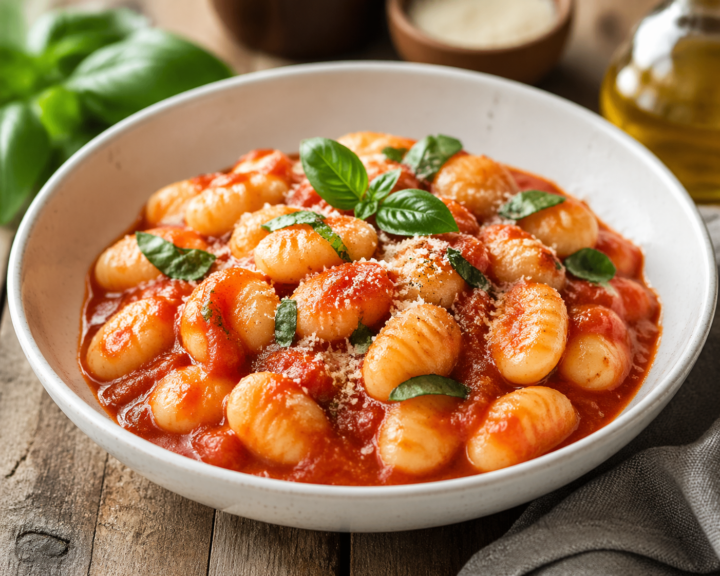 Картофельные ньокки с томатным соусом